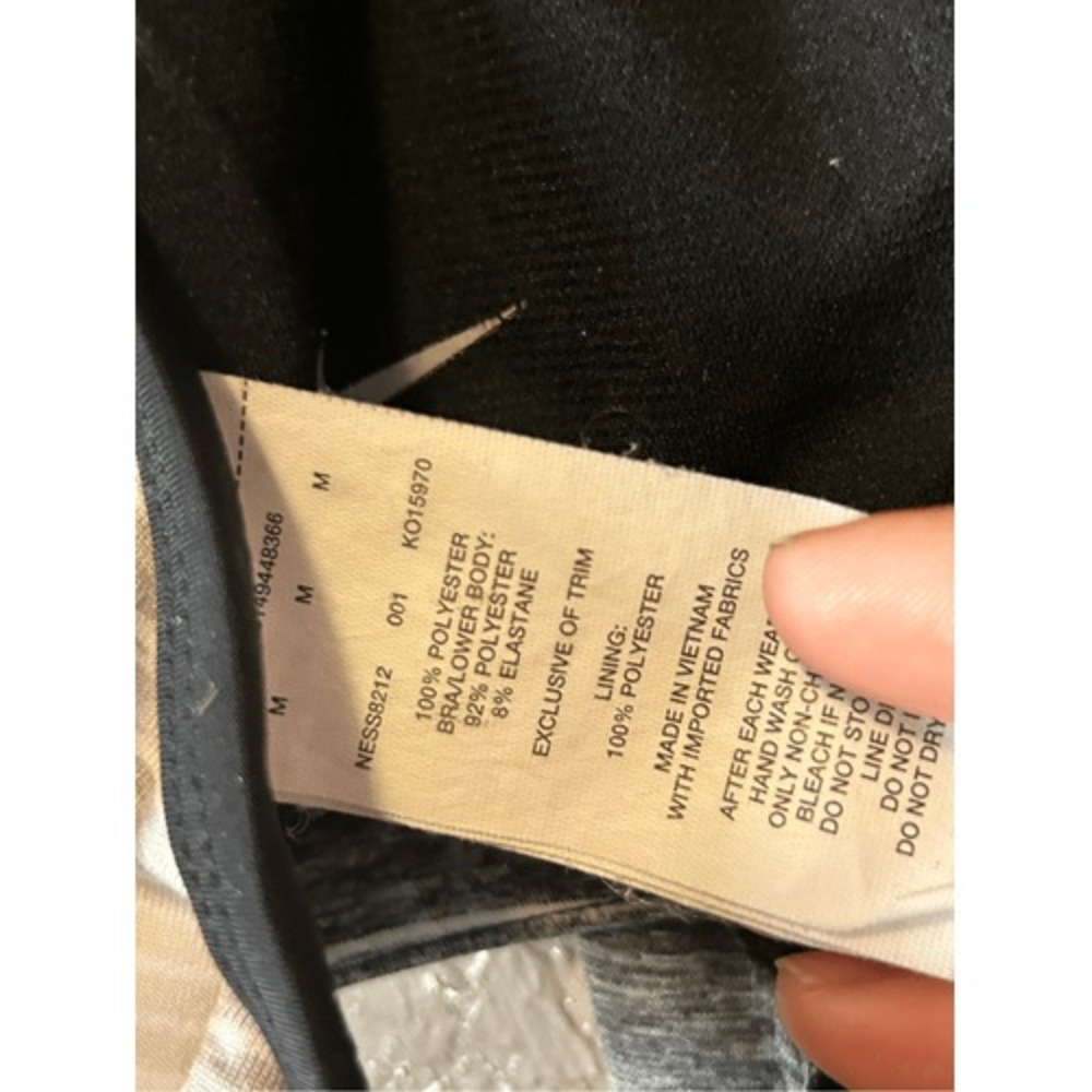 Nike Women's Activewear Tank Top Gray Striped Racerback Layered Athletic - Picture 6 of 7